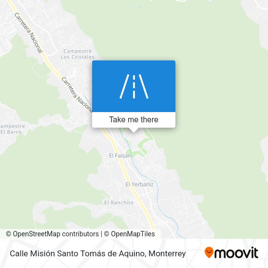 Mapa de Calle Misión Santo Tomás de Aquino