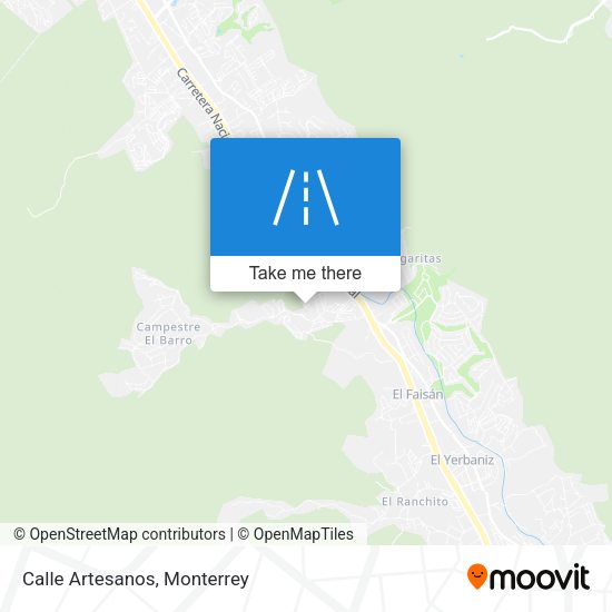 Mapa de Calle Artesanos