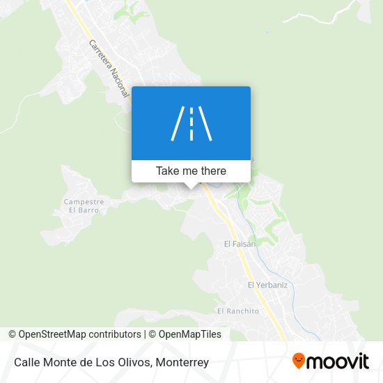 Calle Monte de Los Olivos map