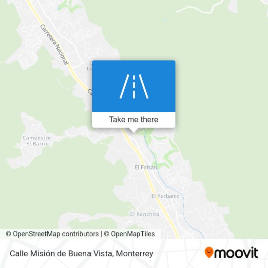 Mapa de Calle Misión de Buena Vista