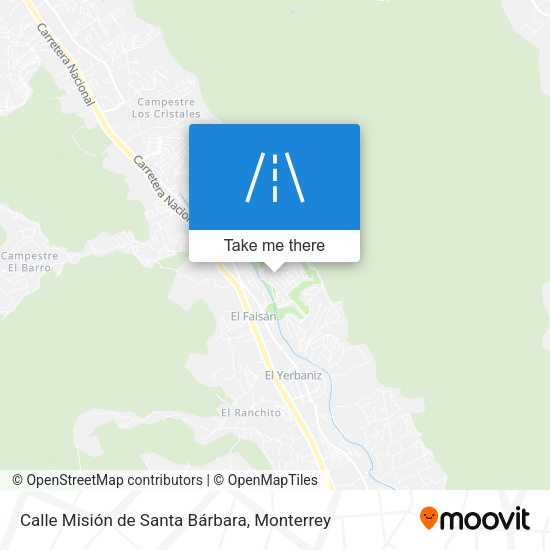 Calle Misión de Santa Bárbara map