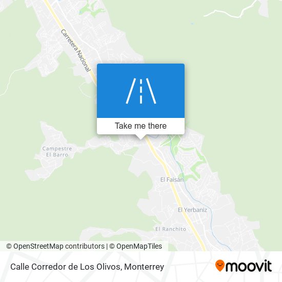 Mapa de Calle Corredor de Los Olivos