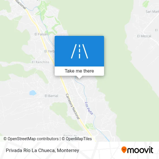 Privada Río La Chueca map