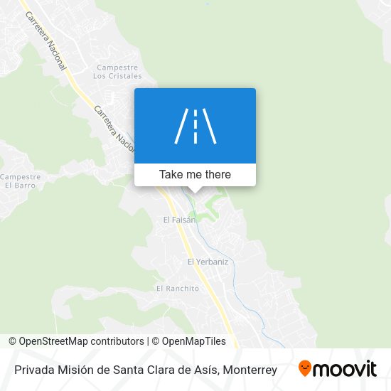 Privada Misión de Santa Clara de Asís map