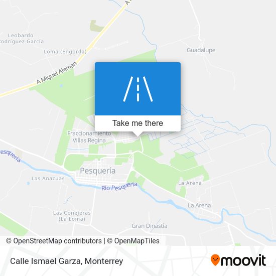 Mapa de Calle Ismael Garza
