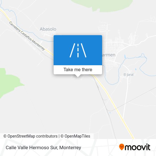 Calle Valle Hermoso Sur map