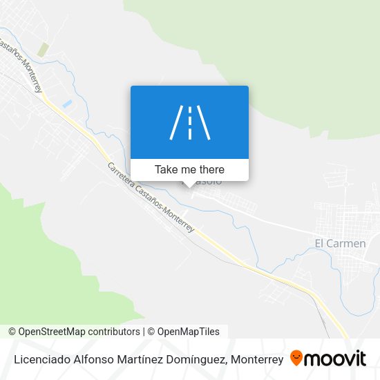 Mapa de Licenciado Alfonso Martínez Domínguez