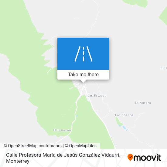 Calle Profesora María de Jesús González Vidaurri map