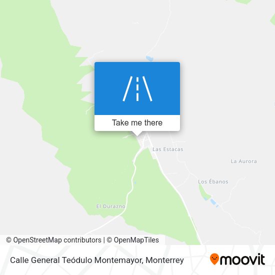 Mapa de Calle General Teódulo Montemayor