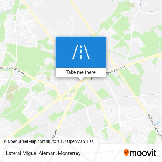Mapa de Lateral Miguel Alemán
