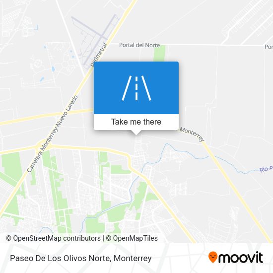 Paseo De Los Olivos Norte map