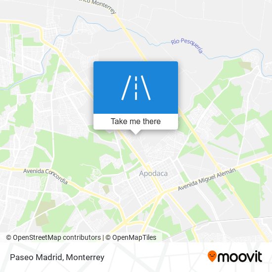 Paseo Madrid map