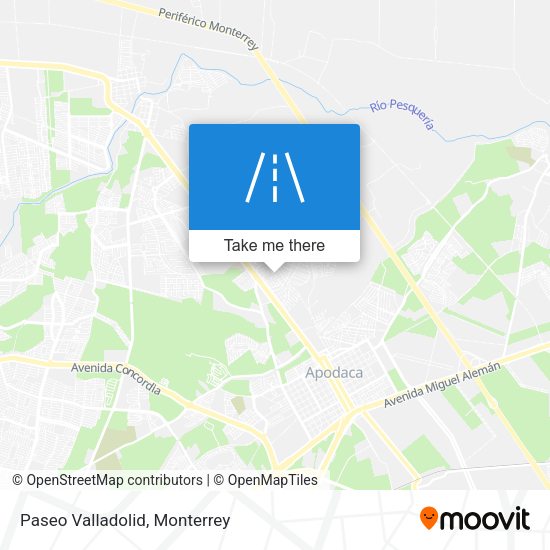 Paseo Valladolid map