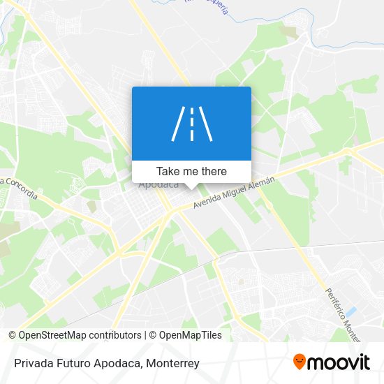 Mapa de Privada Futuro Apodaca