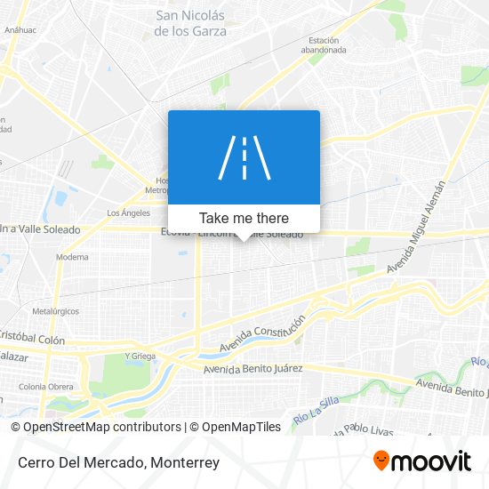 Cerro Del Mercado map