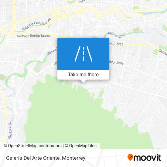 Galería Del Arte Oriente map