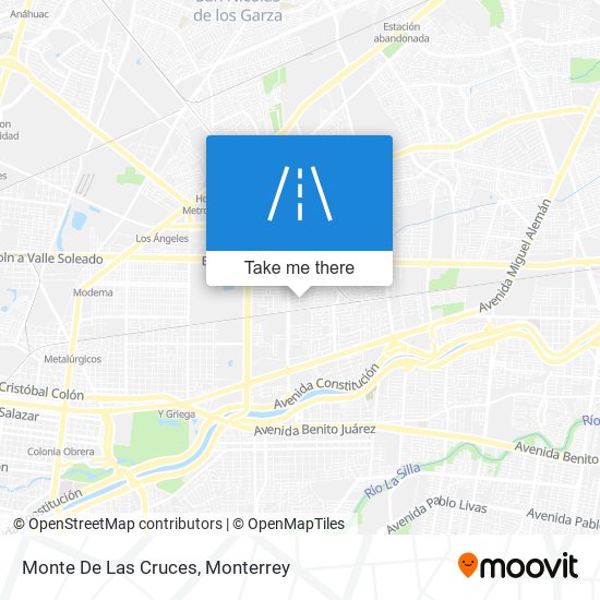 Monte De Las Cruces map