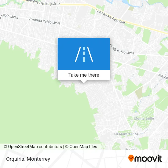 Orquiria map