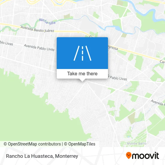 Rancho La Huasteca map