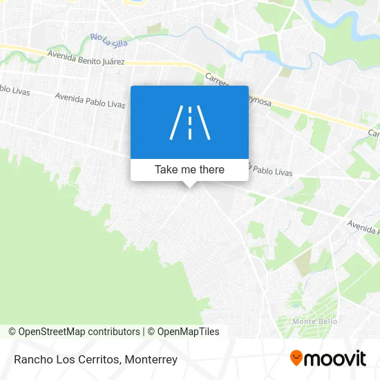 Rancho Los Cerritos map