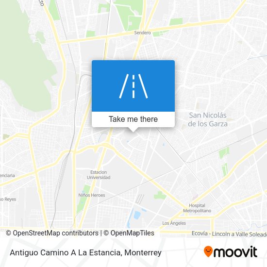 Mapa de Antiguo Camino A La Estancia
