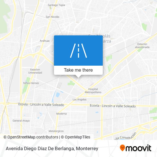 Mapa de Avenida Diego Díaz De Berlanga