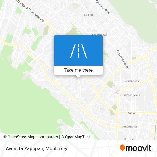 Mapa de Avenida Zapopan