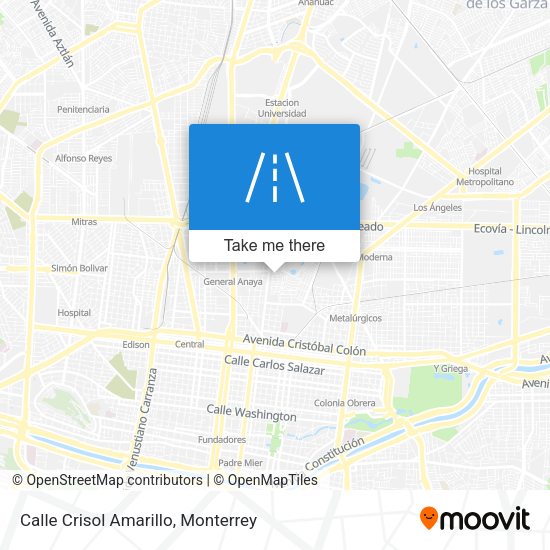 Calle Crisol Amarillo map