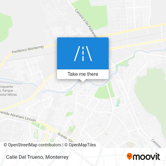 Mapa de Calle Del Trueno