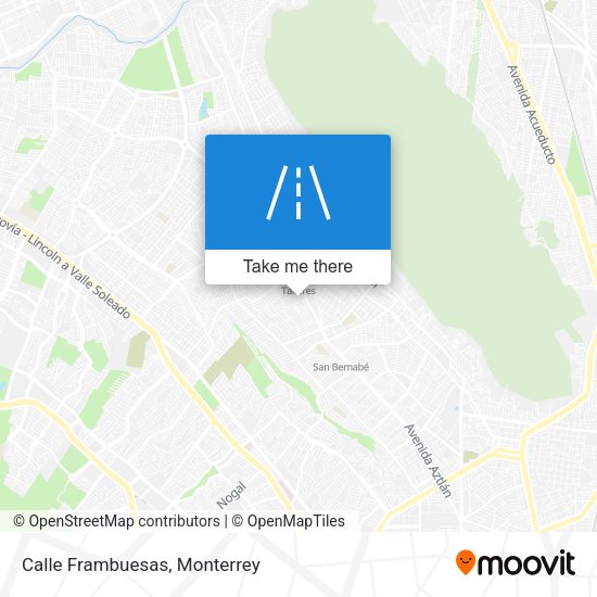 Mapa de Calle Frambuesas