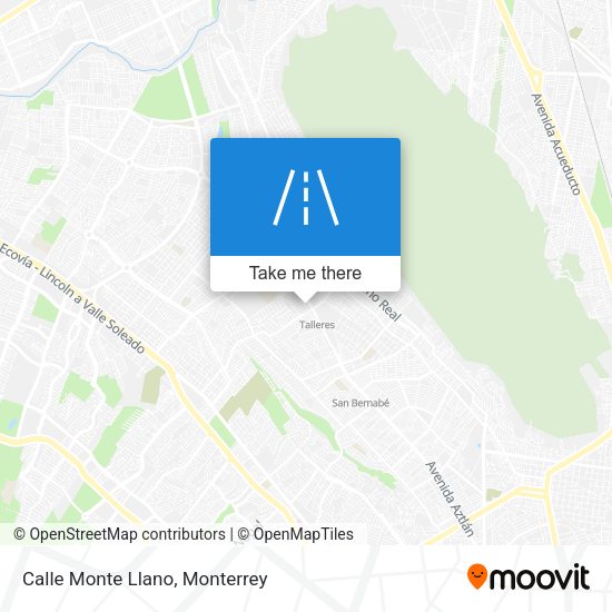 Mapa de Calle Monte Llano