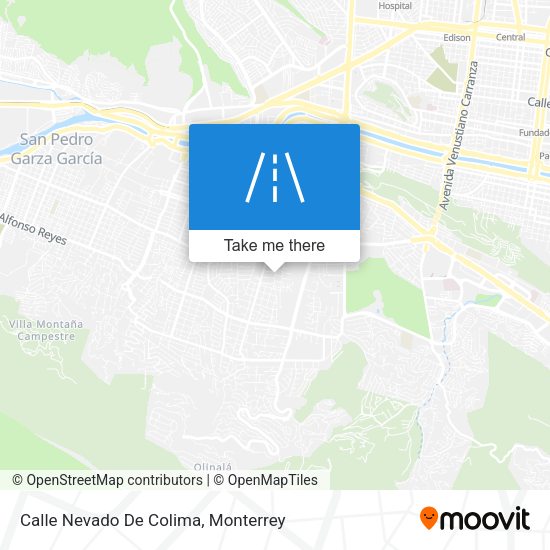 Calle Nevado De Colima map