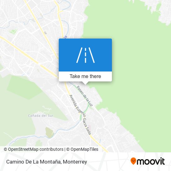 Camino De La Montaña map