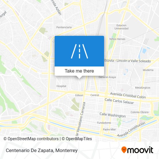 Centenario De Zapata map
