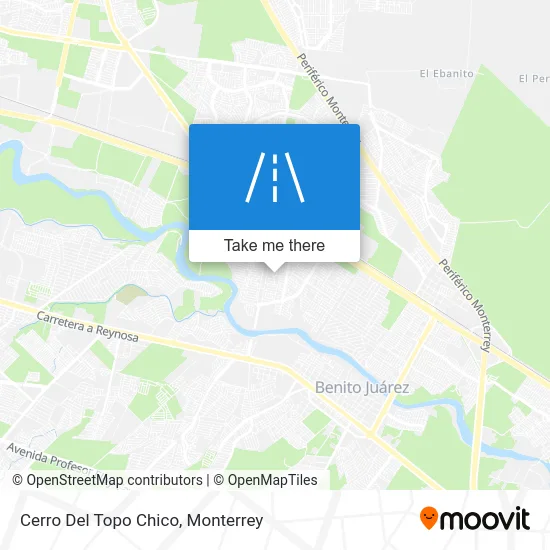 Cerro Del Topo Chico map