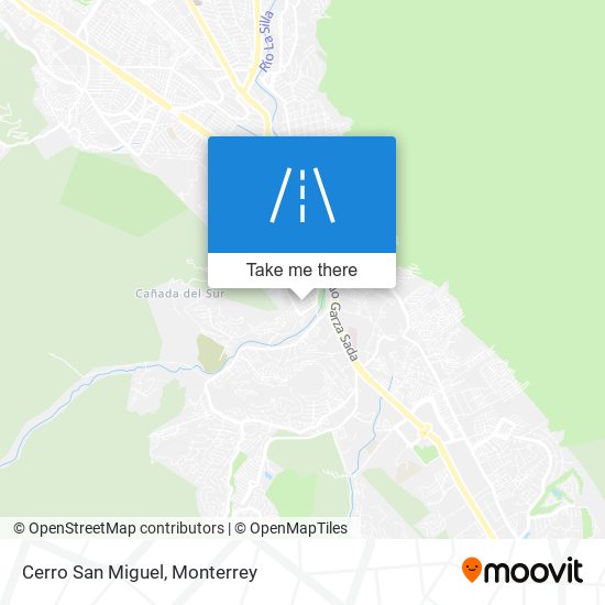 Cerro San Miguel map