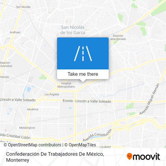 Confederación De Trabajadores De México map