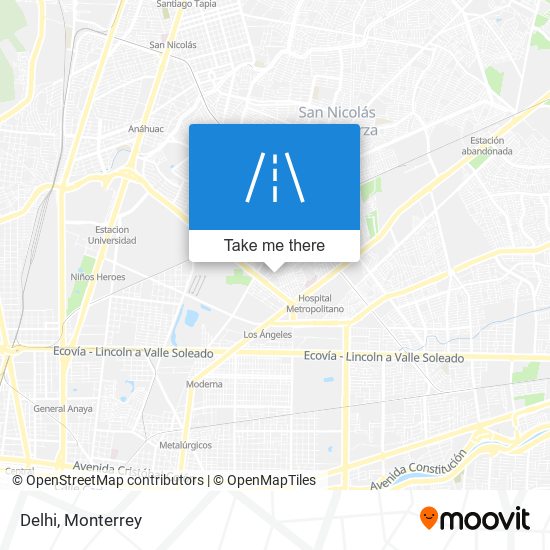 Mapa de Delhi