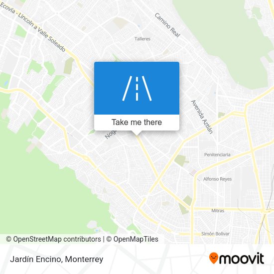 Mapa de Jardín Encino