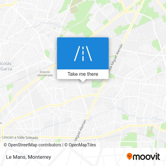 Mapa de Le Mans