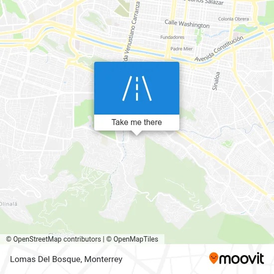 Lomas Del Bosque map