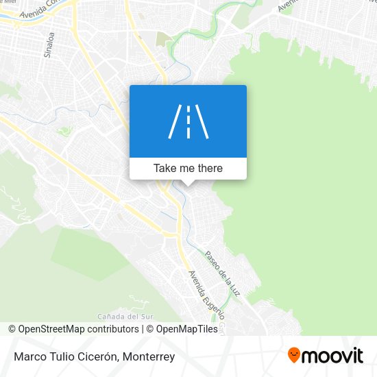 Mapa de Marco Tulio Cicerón