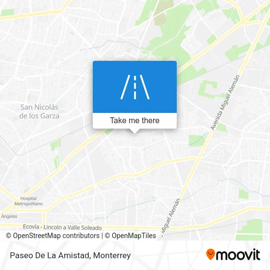 Mapa de Paseo De La Amistad