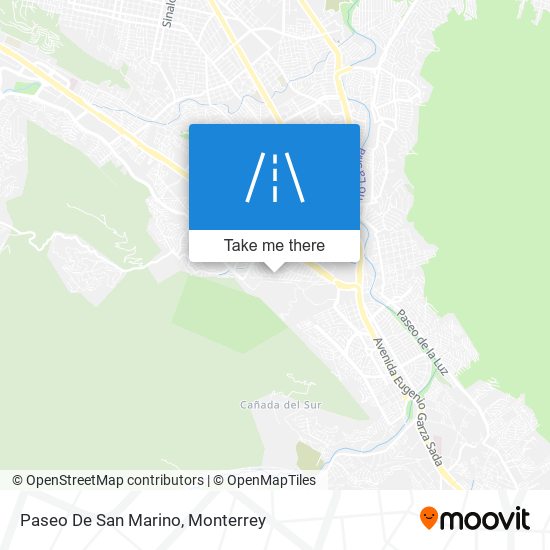 Paseo De San Marino map