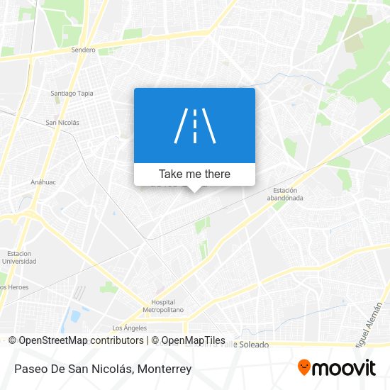 Paseo De San Nicolás map