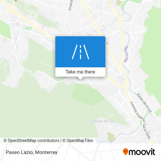 Mapa de Paseo Lazio