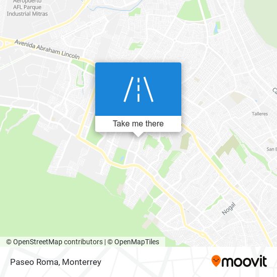 Paseo Roma map