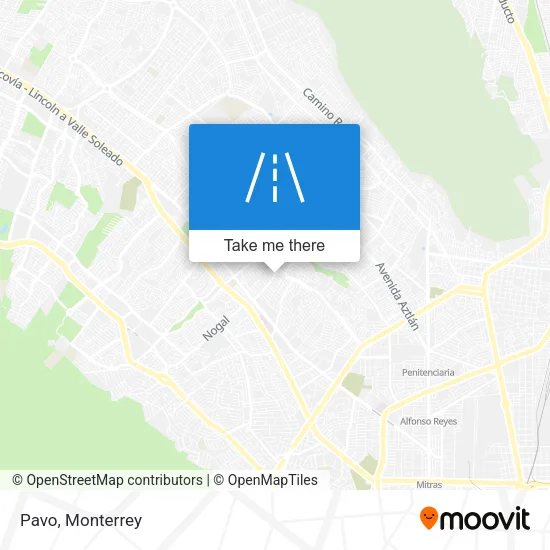 Mapa de Pavo