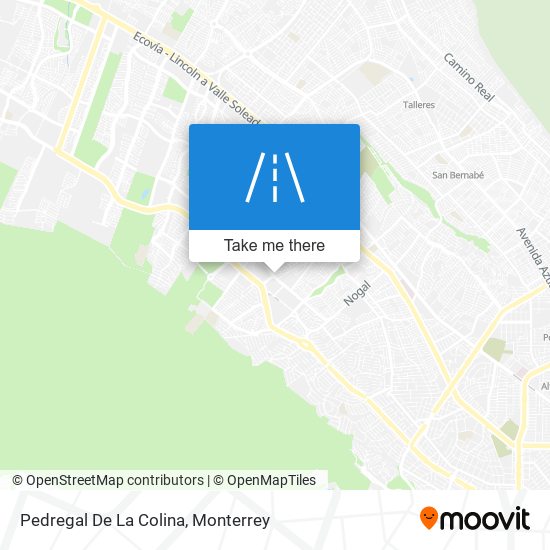 Pedregal De La Colina map