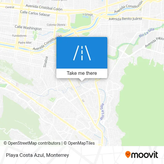 Playa Costa Azul map